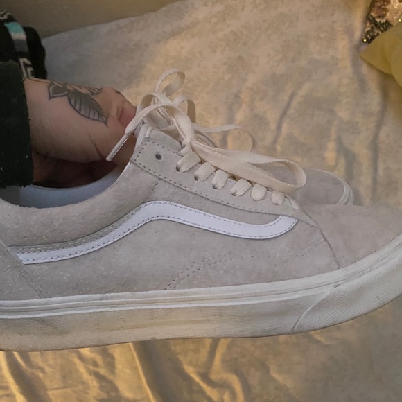 marshmallow suede vans
